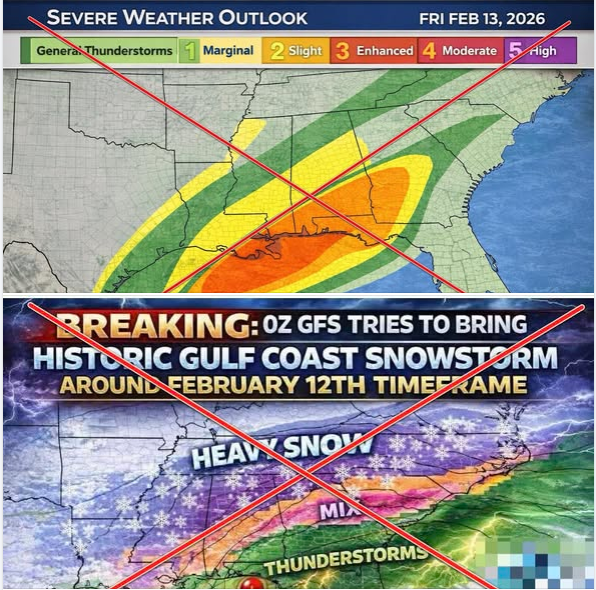 Fake AI gemnerated forecast maps